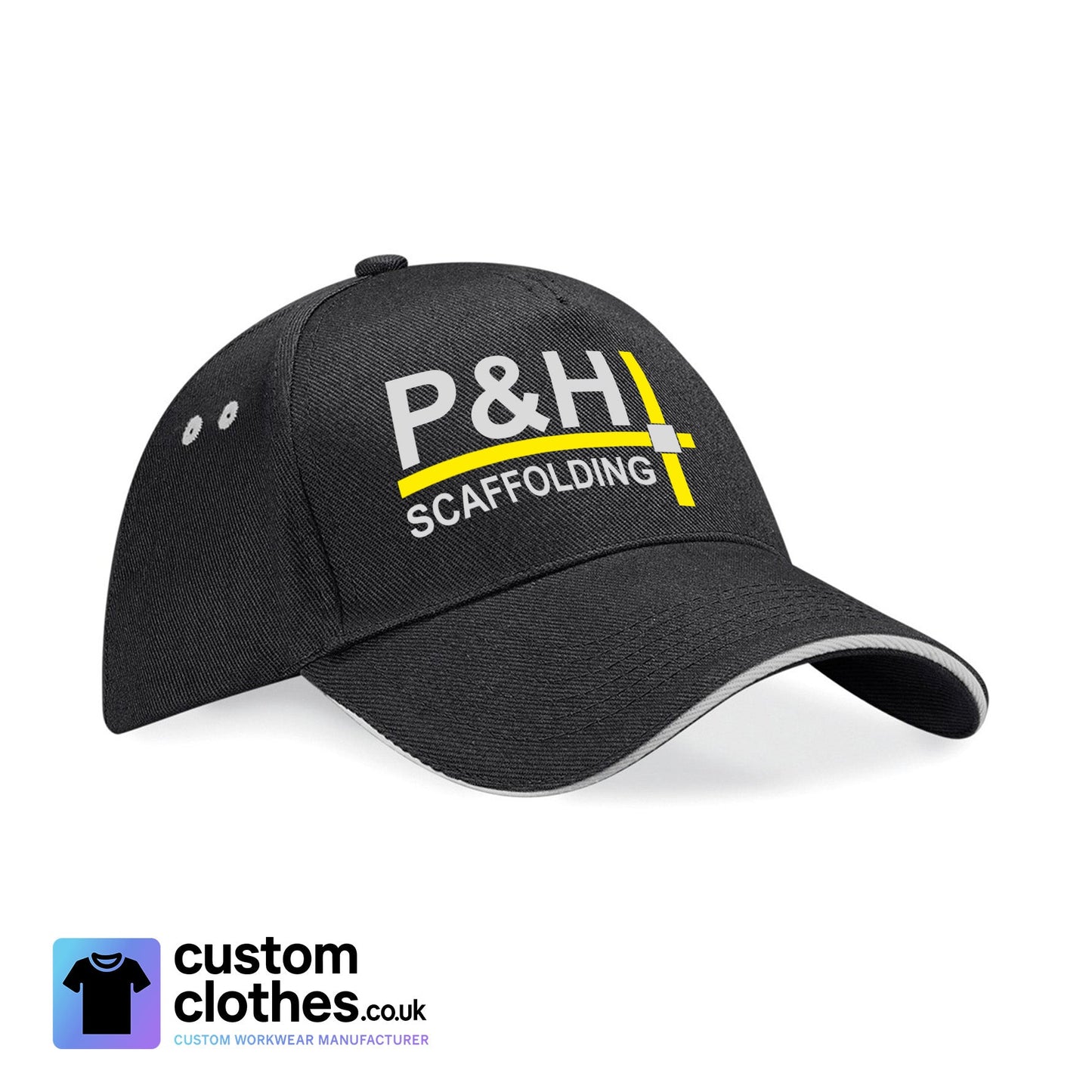 P&H SCAFFOLDING - CONTRAST BASEBALL CAP [BC15C]