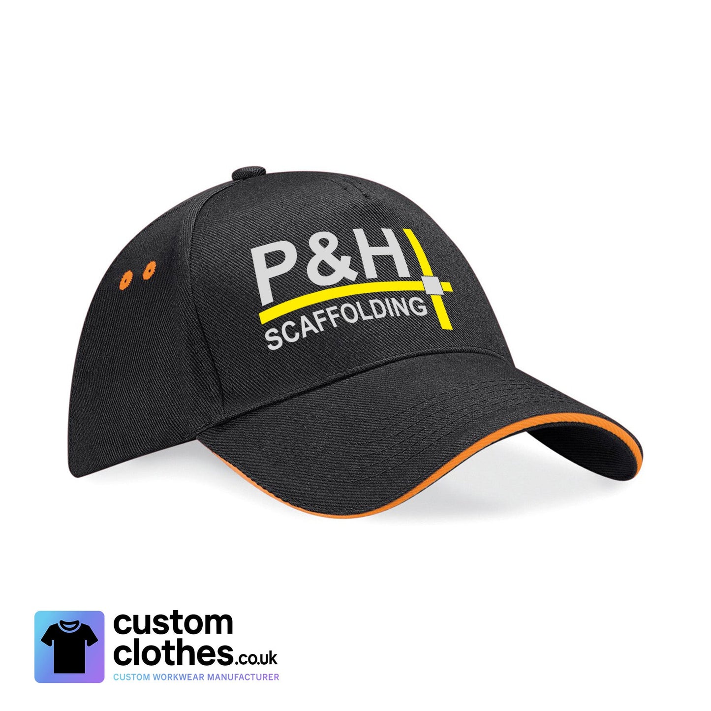 P&H SCAFFOLDING - CONTRAST BASEBALL CAP [BC15C]