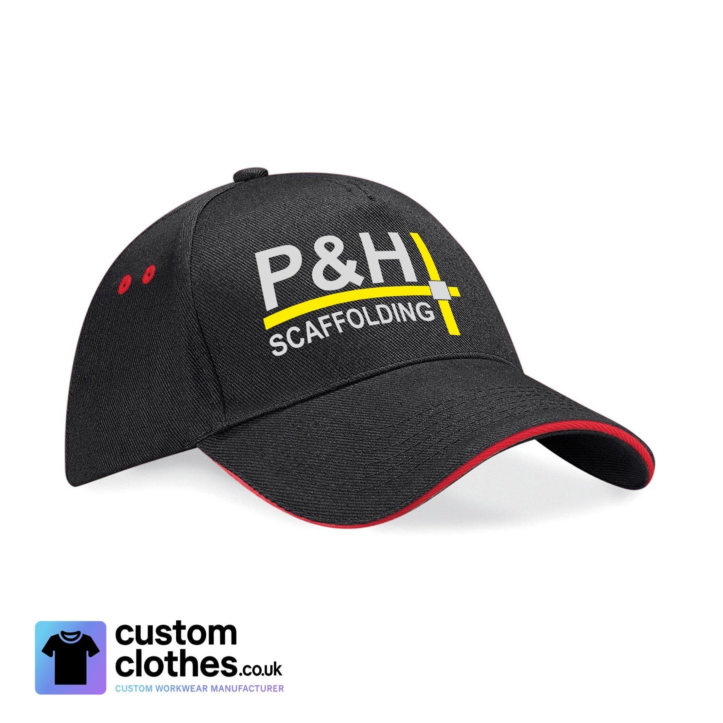 P&H SCAFFOLDING - CONTRAST BASEBALL CAP [BC15C]