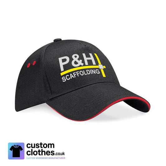 P&H SCAFFOLDING - CONTRAST BASEBALL CAP [BC15C]