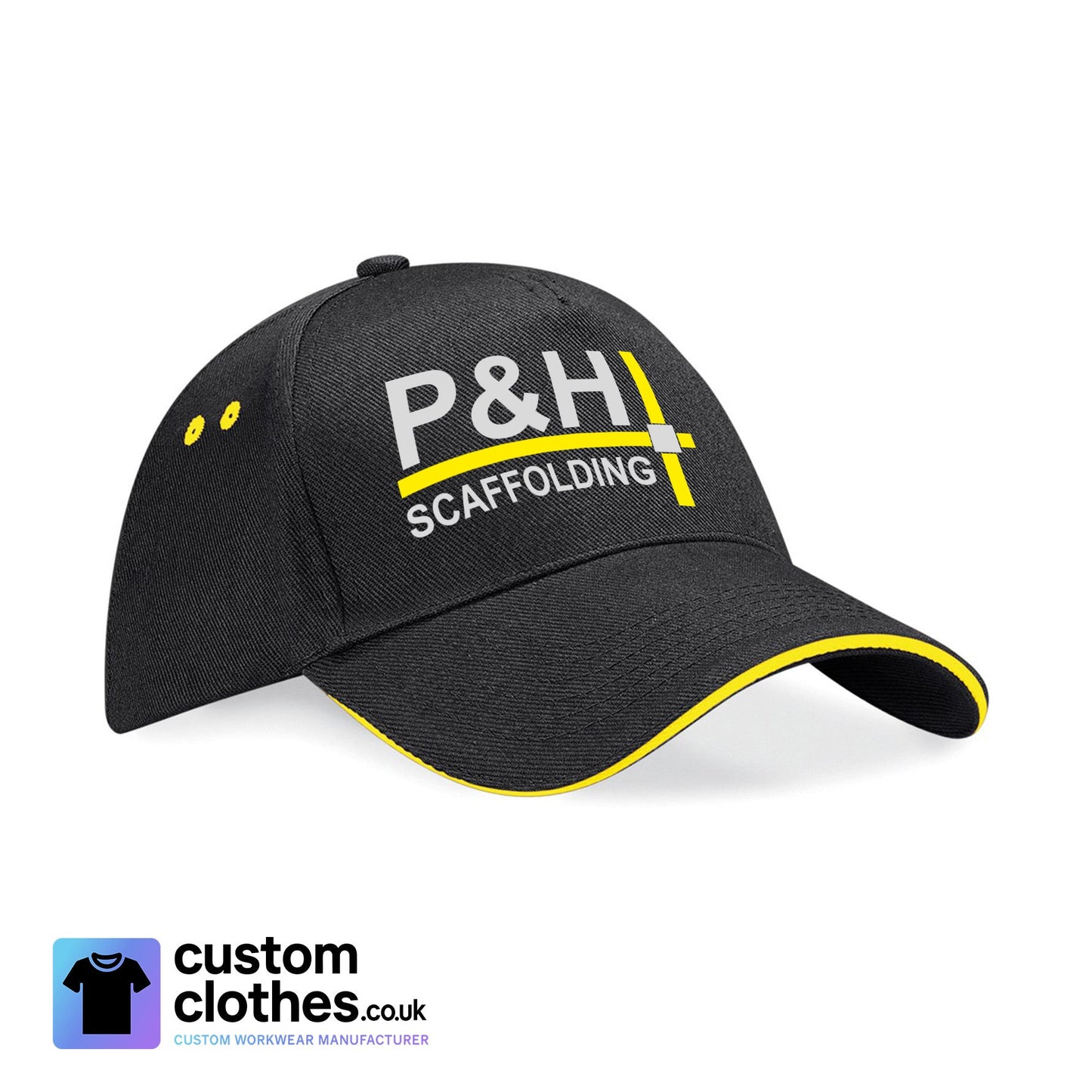 P&H SCAFFOLDING - CONTRAST BASEBALL CAP [BC15C]