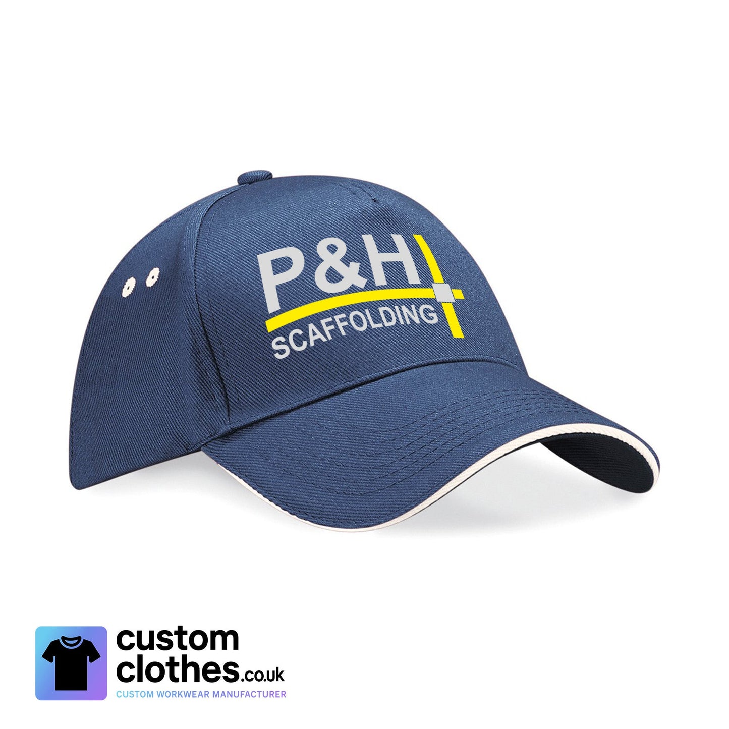 P&H SCAFFOLDING - CONTRAST BASEBALL CAP [BC15C]