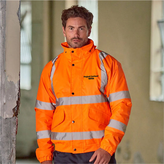 PROJECT ICELAND 2026 - HI-VIS BOMBER JACKET [RX770]