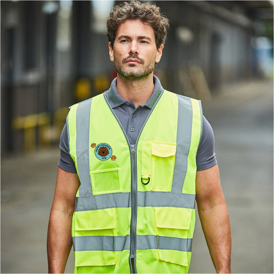 HAPPY HOUNDS HQ - HI-VIS EXECUTIVE VEST [RX705]