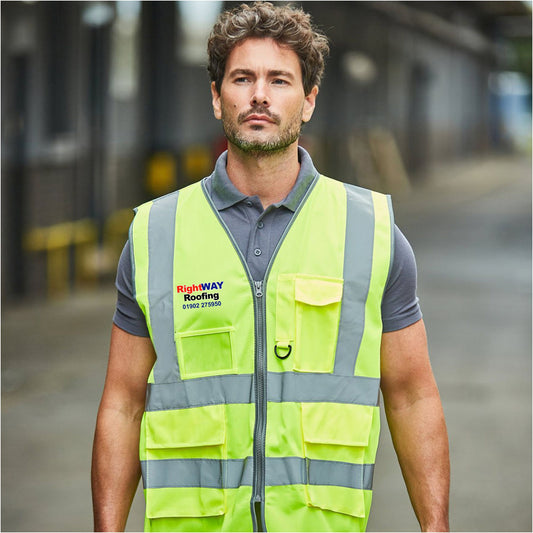 RIGHT WAY ROOFING - HI-VIS EXECUTIVE VEST [RX705]