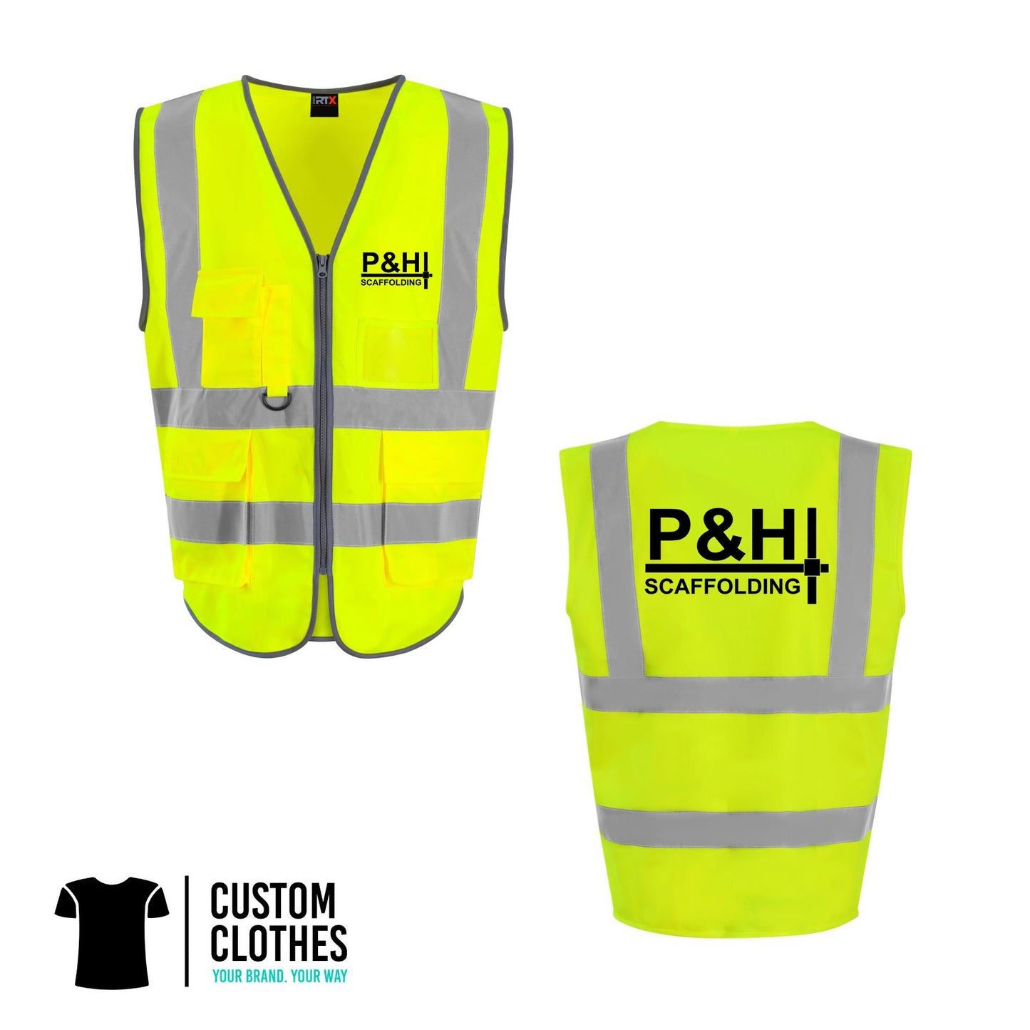 P&H SCAFFOLDING - HI-VIS EXECUTIVE VEST [RX705]