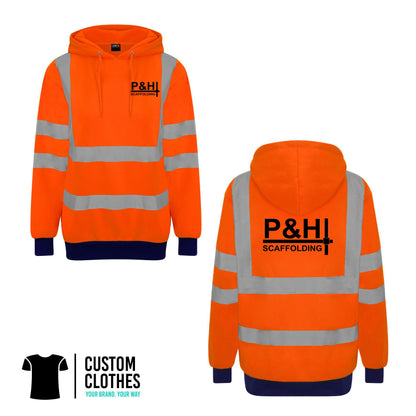 P&H SCAFFOLDING - HI-VIS HOODIE [RX740]