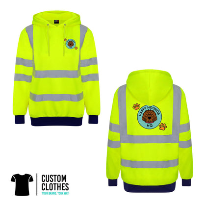 HAPPY HOUNDS HQ - HI-VIS HOODIE [RX740]