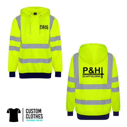 P&H SCAFFOLDING - HI-VIS HOODIE [RX740]