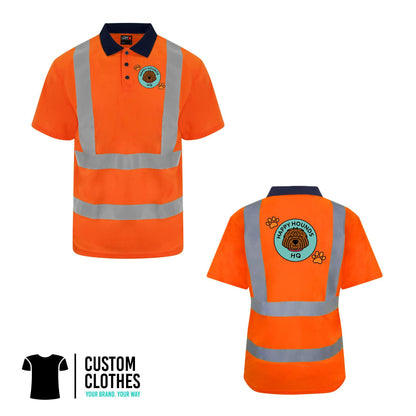 HAPPY HOUNDS HQ - HI-VIS POLO [RX710]