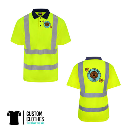 HAPPY HOUNDS HQ - HI-VIS POLO [RX710]