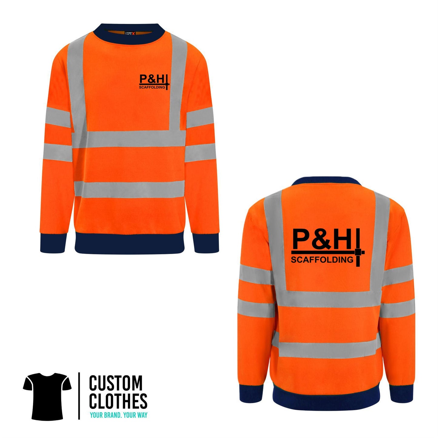 P&H SCAFFOLDING - HI-VIS SWEATER [RX730]