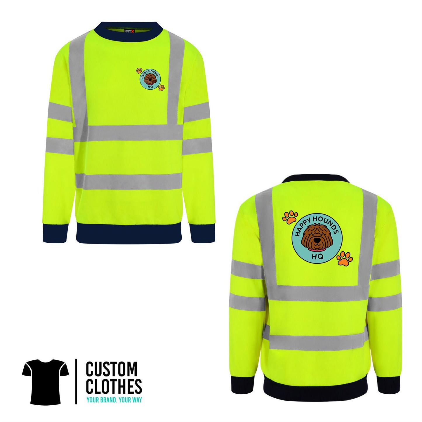 HAPPY HOUNDS HQ - HI-VIS SWEATER [RX730]