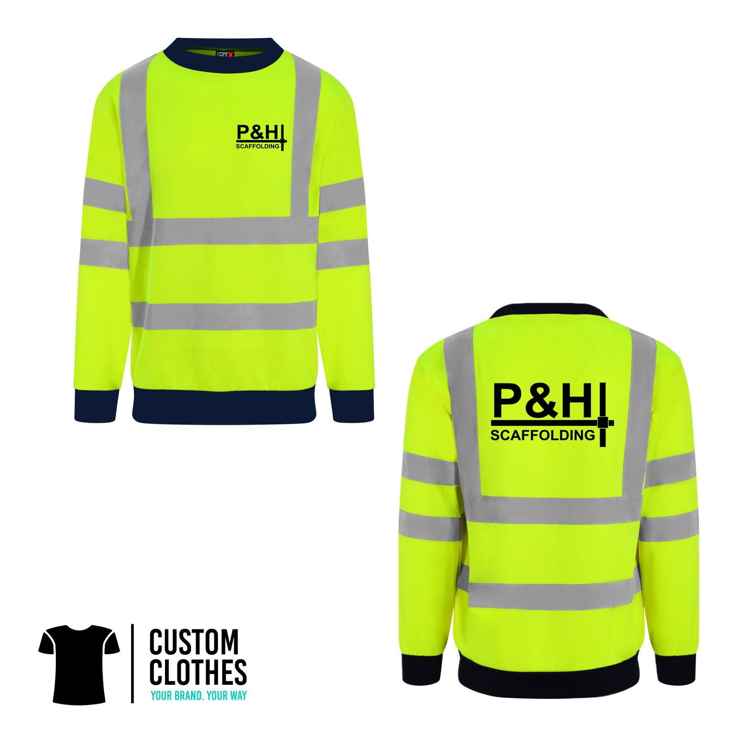 P&H SCAFFOLDING - HI-VIS SWEATER [RX730]