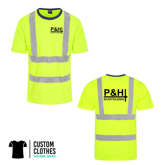 P&H SCAFFOLDING - HI-VIS T-SHIRT [RX720]