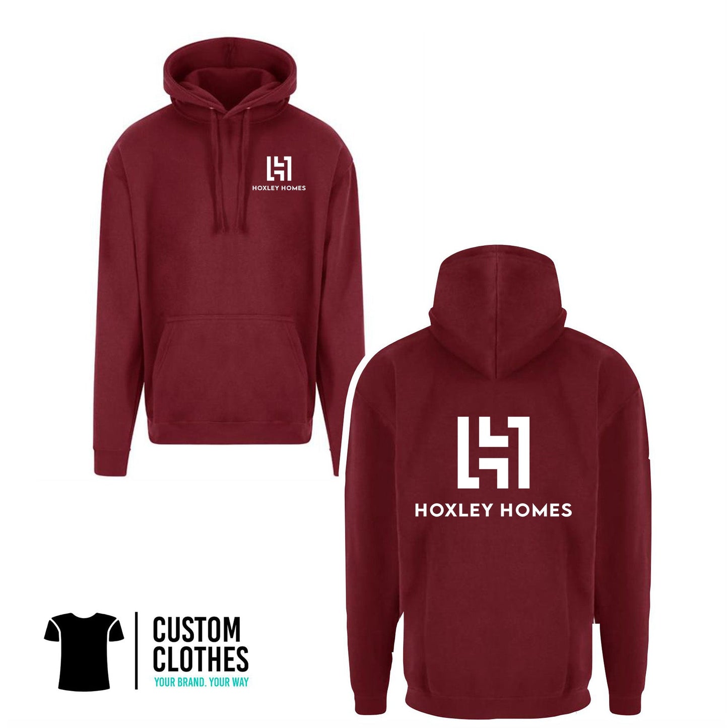 Hoxley Homes - RTX HOODIE - LEFT BREAST LOGO [RX350]