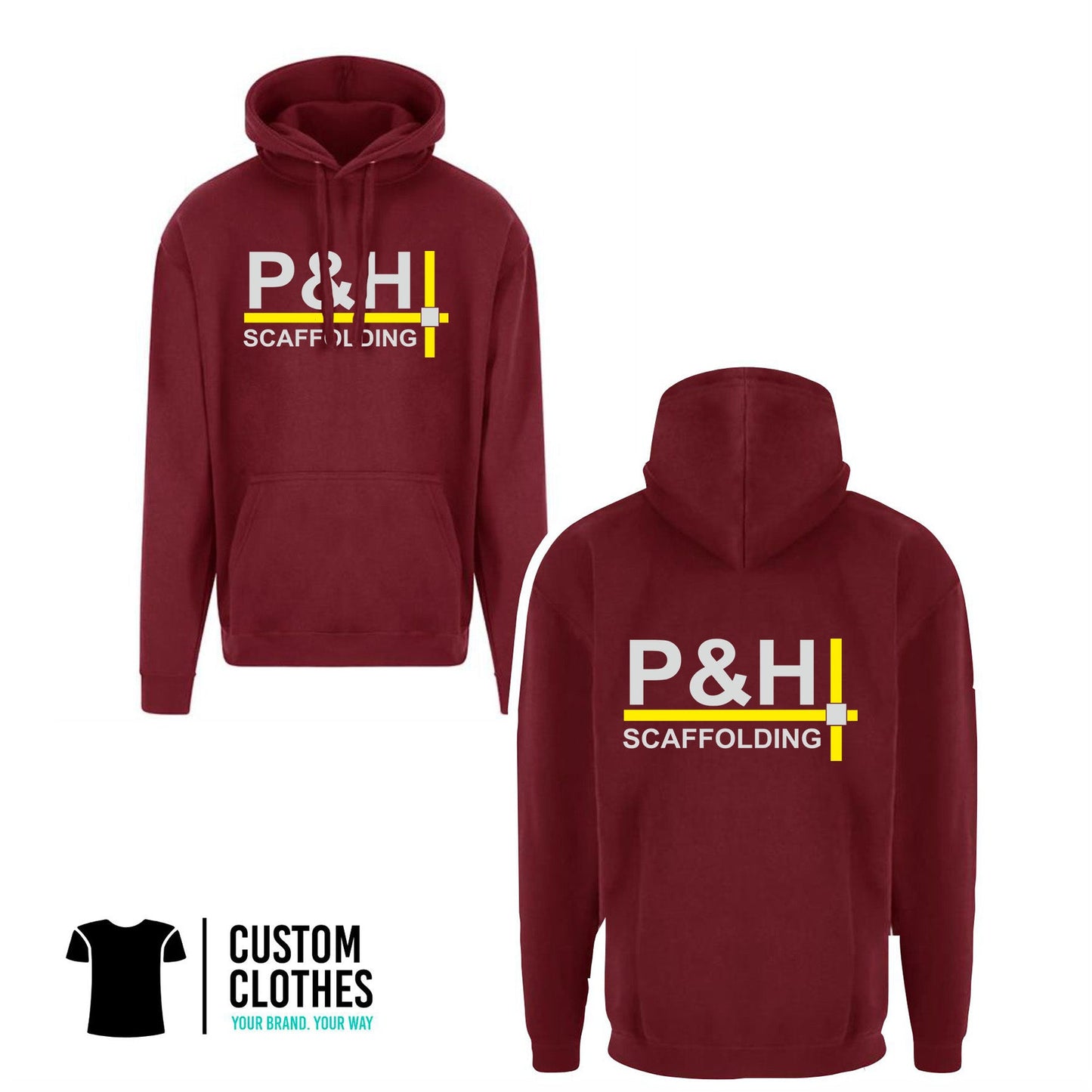 P&H SCAFFOLDING - RTX HOODIE - CHEST LOGO [RX350]