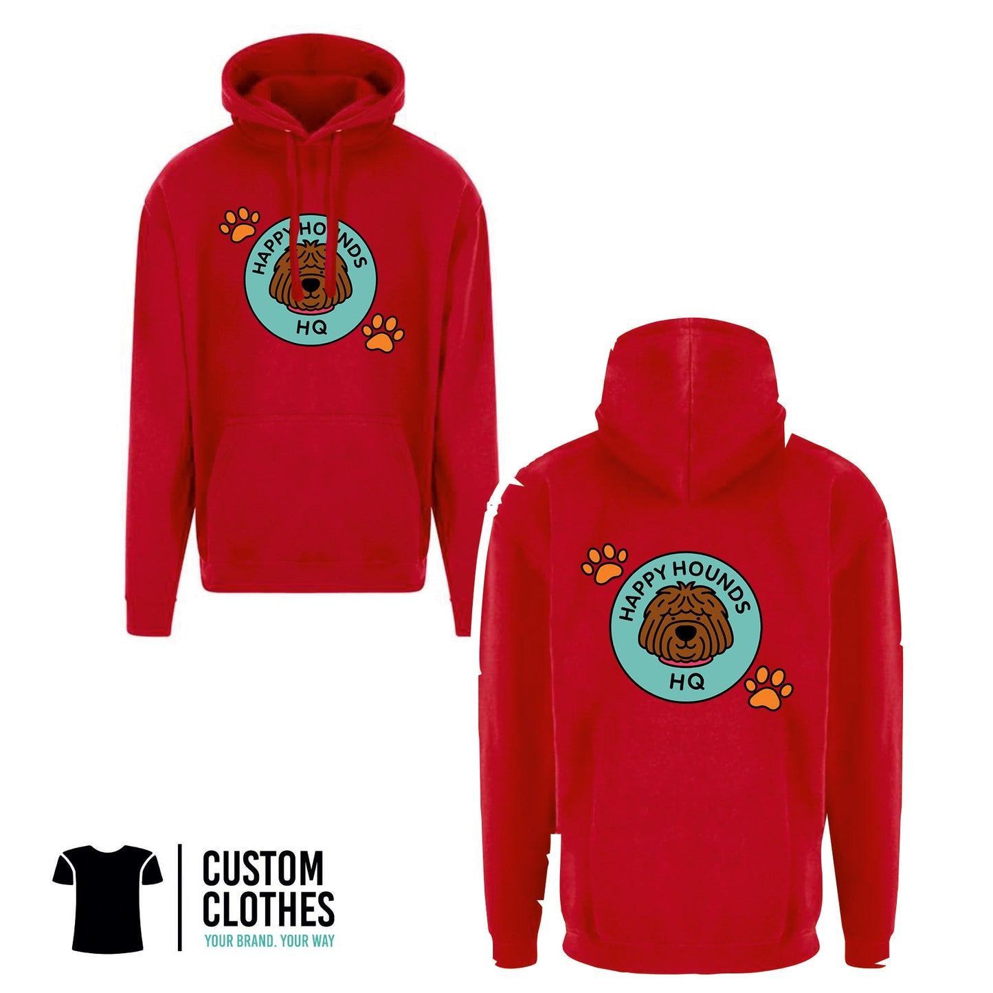 HAPPY HOUNDS HQ - RTX HOODIE - CHEST LOGO [RX350]