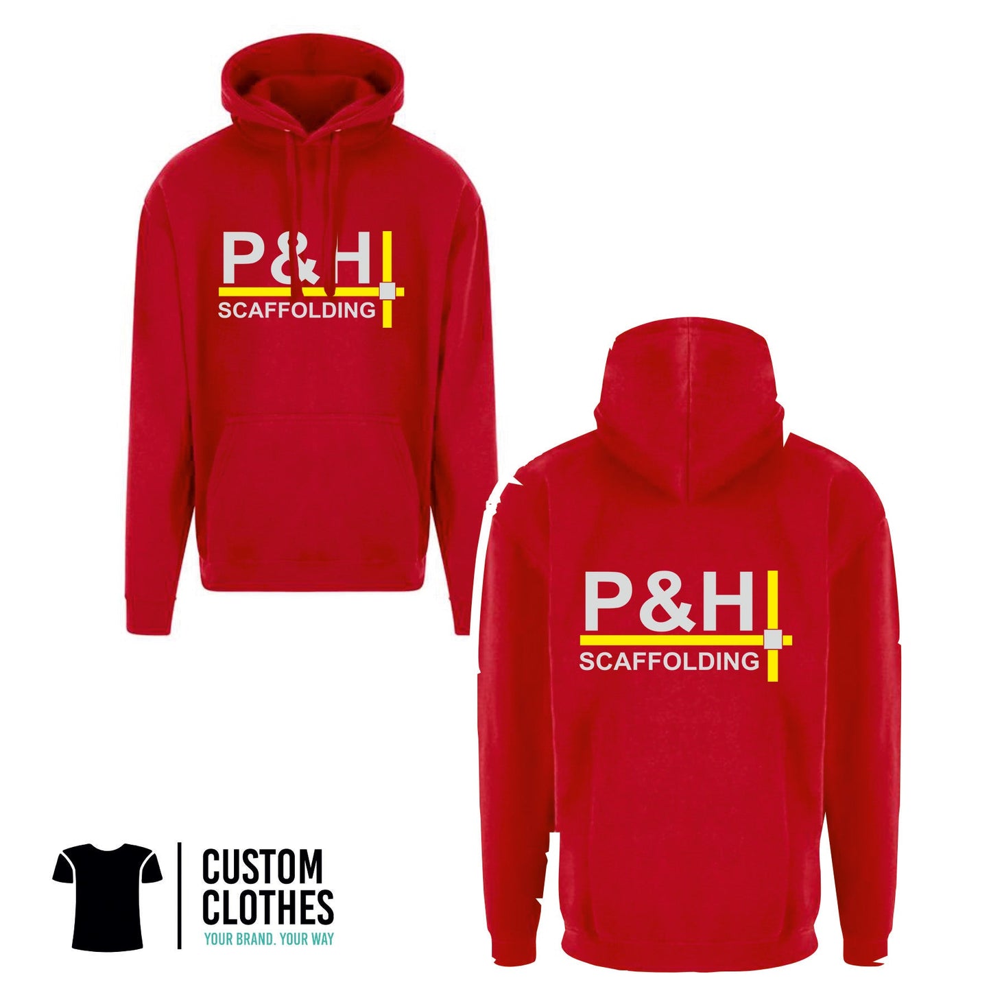 P&H SCAFFOLDING - RTX HOODIE - CHEST LOGO [RX350]