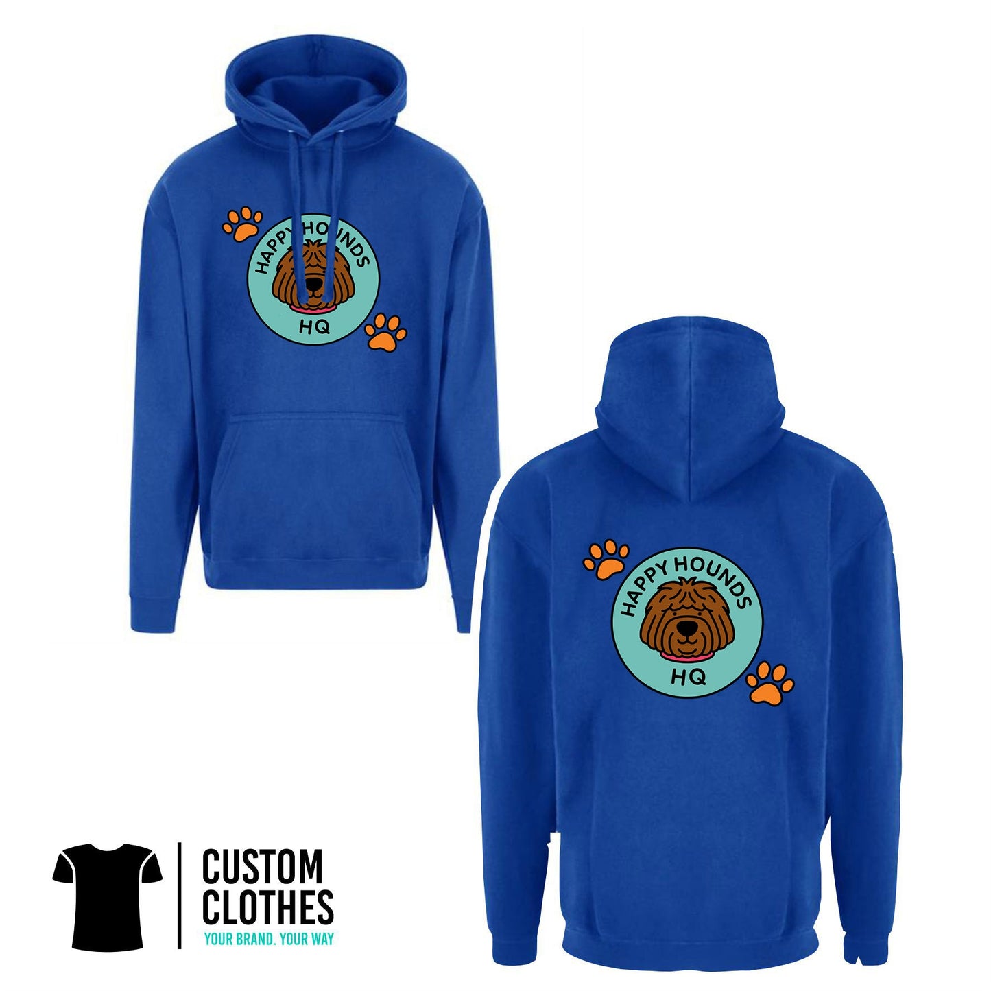 HAPPY HOUNDS HQ - RTX HOODIE - CHEST LOGO [RX350]