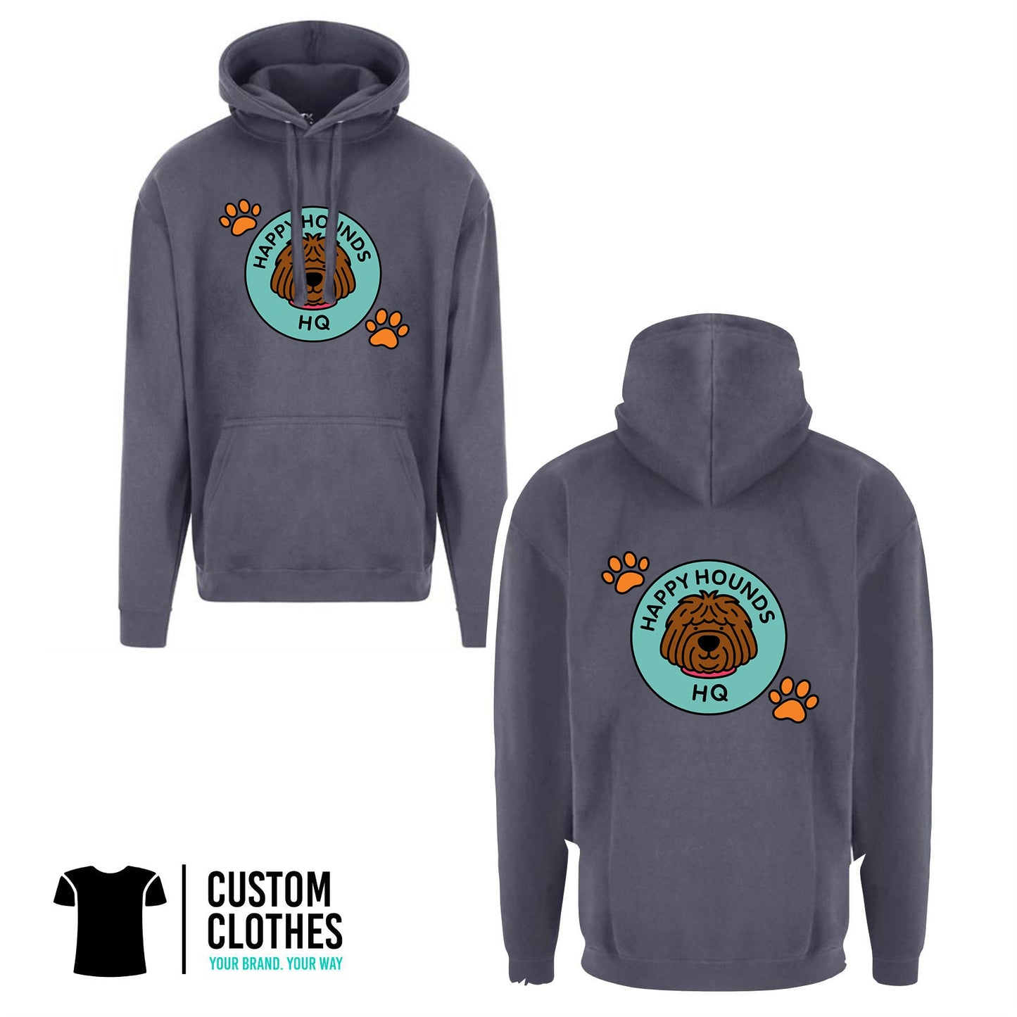 HAPPY HOUNDS HQ - RTX HOODIE - CHEST LOGO [RX350]