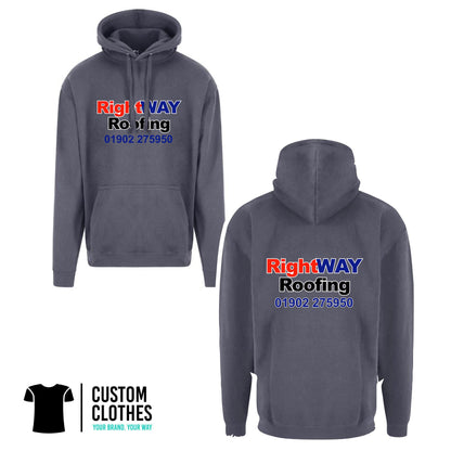 RIGHT WAY ROOFING - RTX HOODIE - CHEST LOGO [RX350]