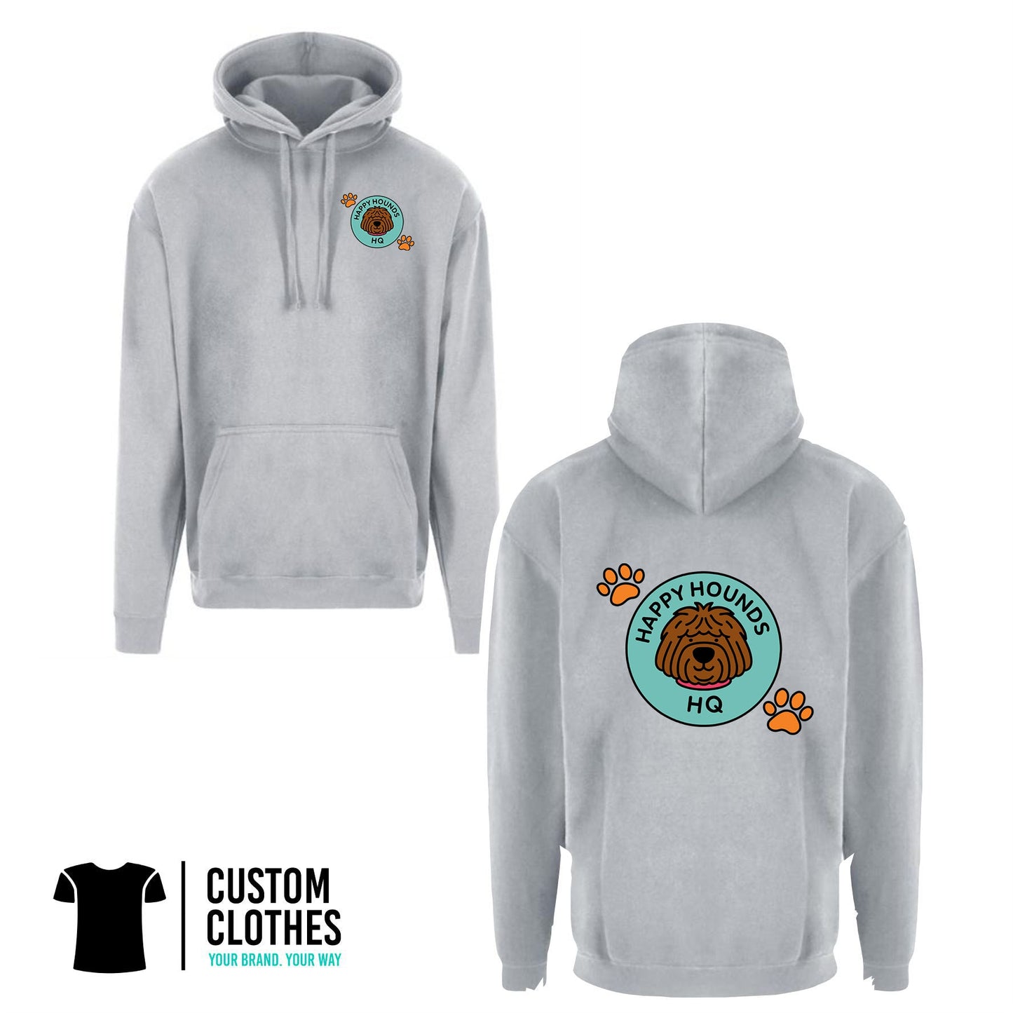 HAPPY HOUNDS HQ - RTX HOODIE - LEFT BREAST LOGO [RX350]