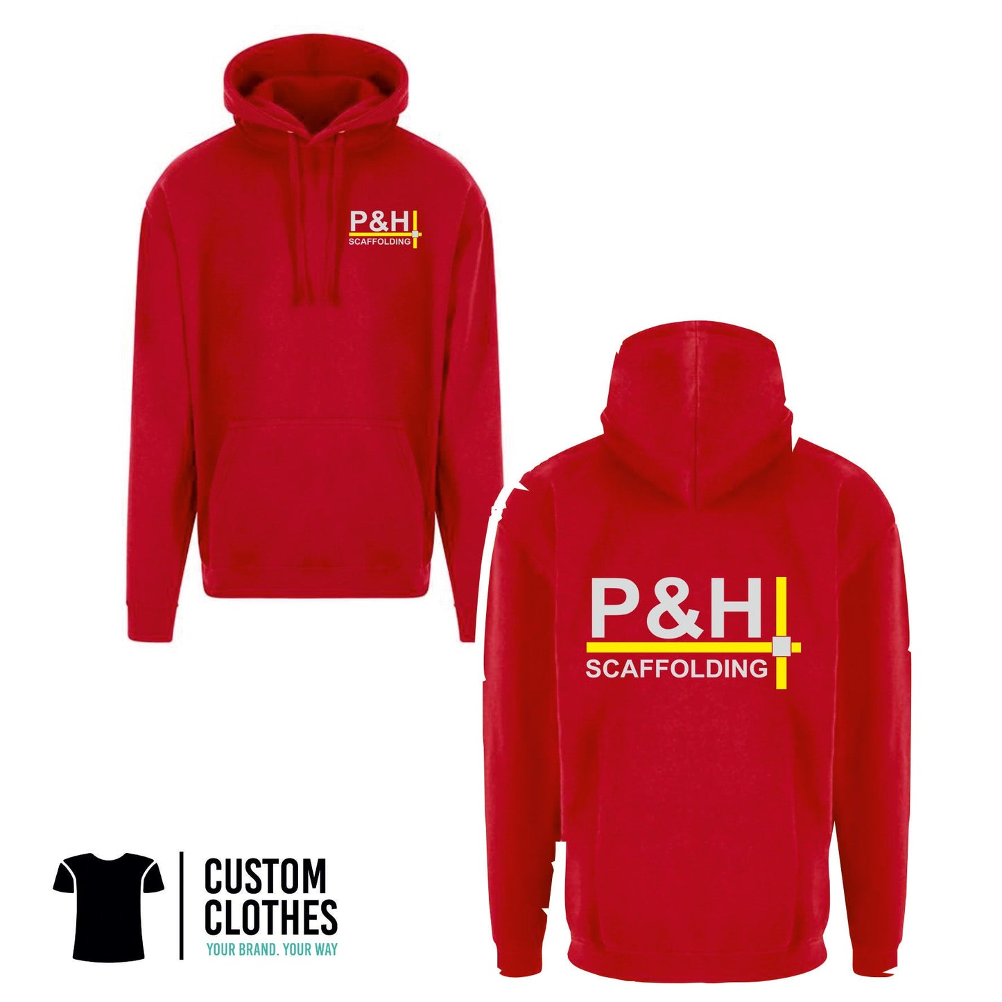 P&H SCAFFOLDING - RTX HOODIE - LEFT BREAST LOGO [RX350]