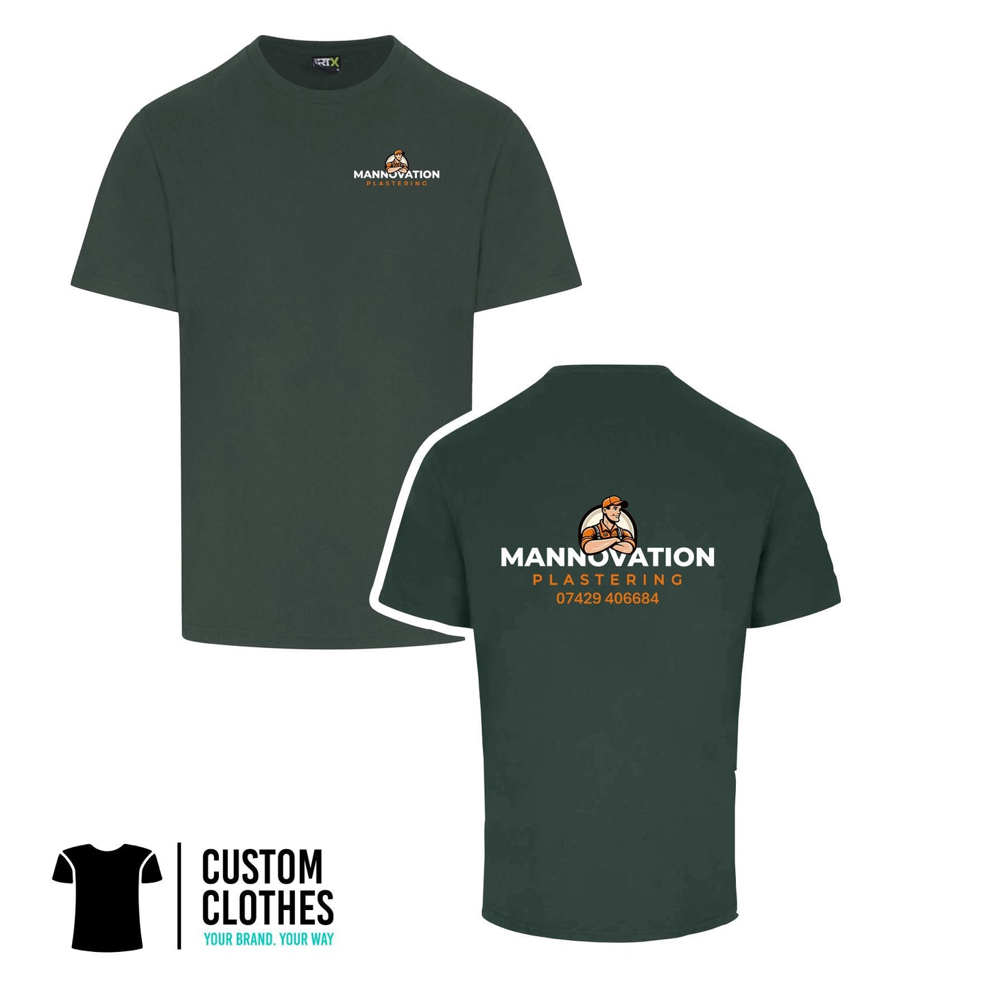 MANNOVATION - RTX T-SHIRT - LEFT BREAST LOGO [RX151]