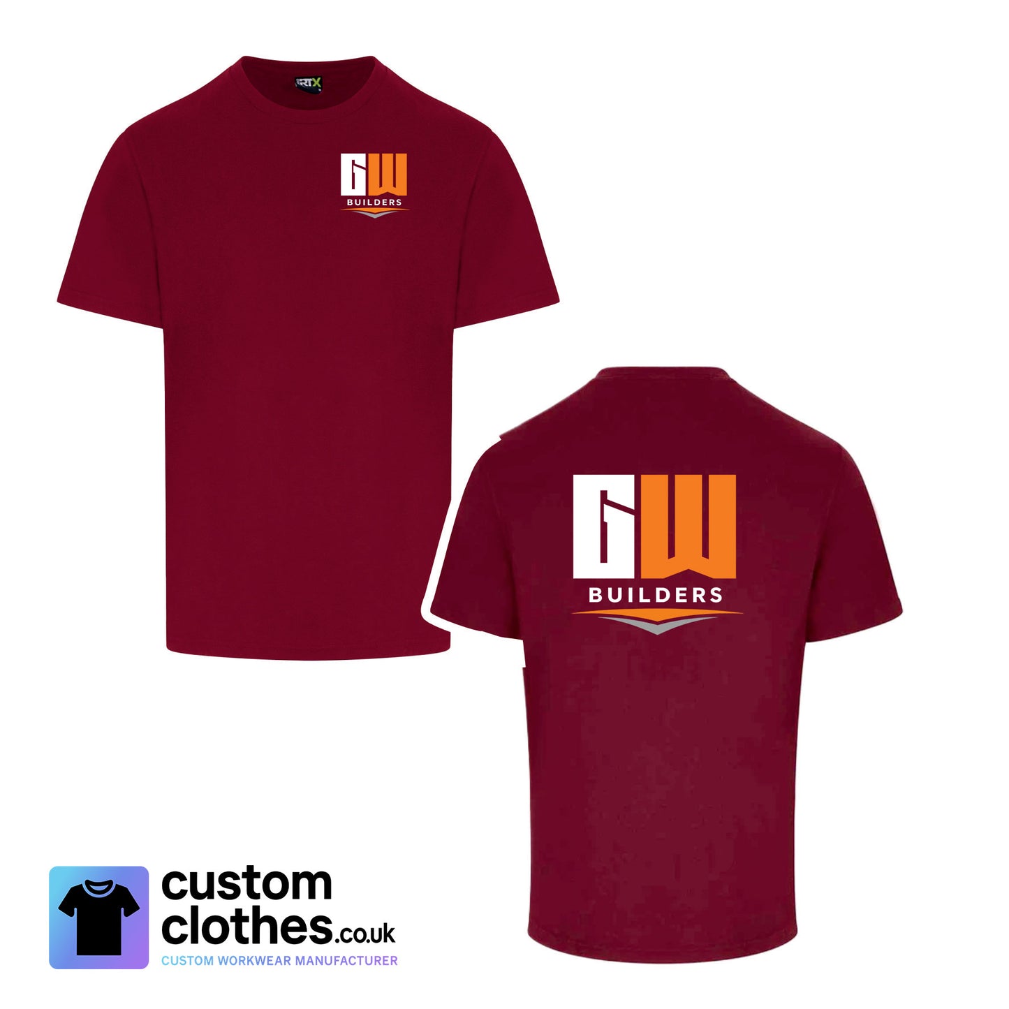 GW Builders - RTX T-SHIRT - LEFT BREAST LOGO [RX151]