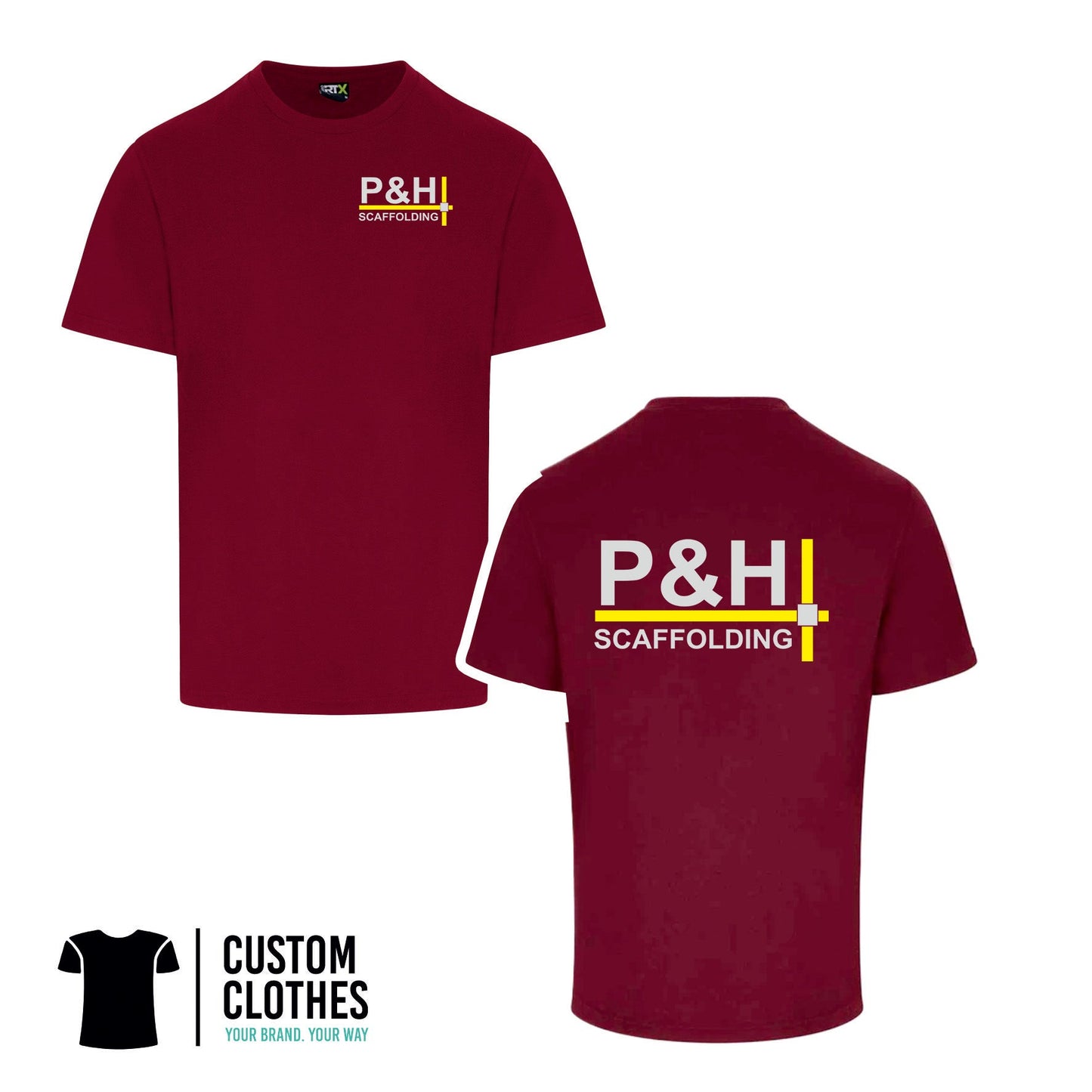 P&H SCAFFOLDING - RTX T-SHIRT - LEFT BREAST LOGO [RX151]