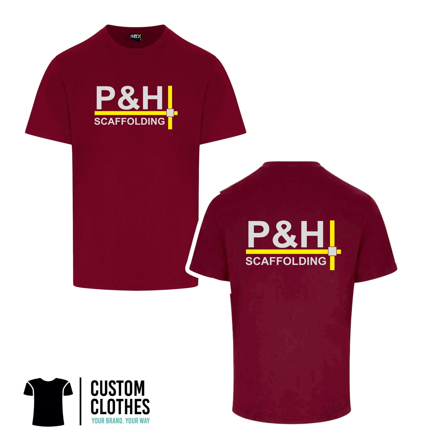 P&H SCAFFOLDING - RTX T-SHIRT - CHEST LOGO [RX151]