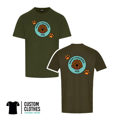 HAPPY HOUNDS HQ - RTX T-SHIRT - CHEST LOGO [RX151]
