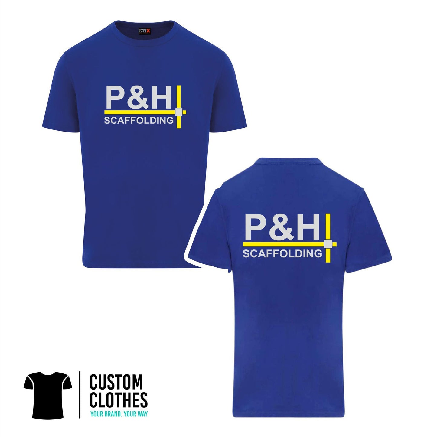 P&H SCAFFOLDING - RTX T-SHIRT - CHEST LOGO [RX151]