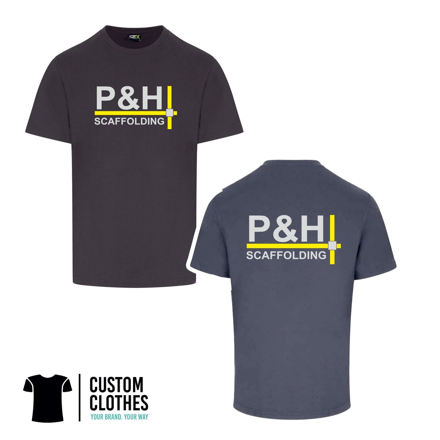 P&H SCAFFOLDING - RTX T-SHIRT - CHEST LOGO [RX151]