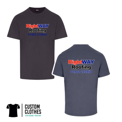 RIGHT WAY ROOFING - RTX T-SHIRT - CHEST LOGO [RX151]