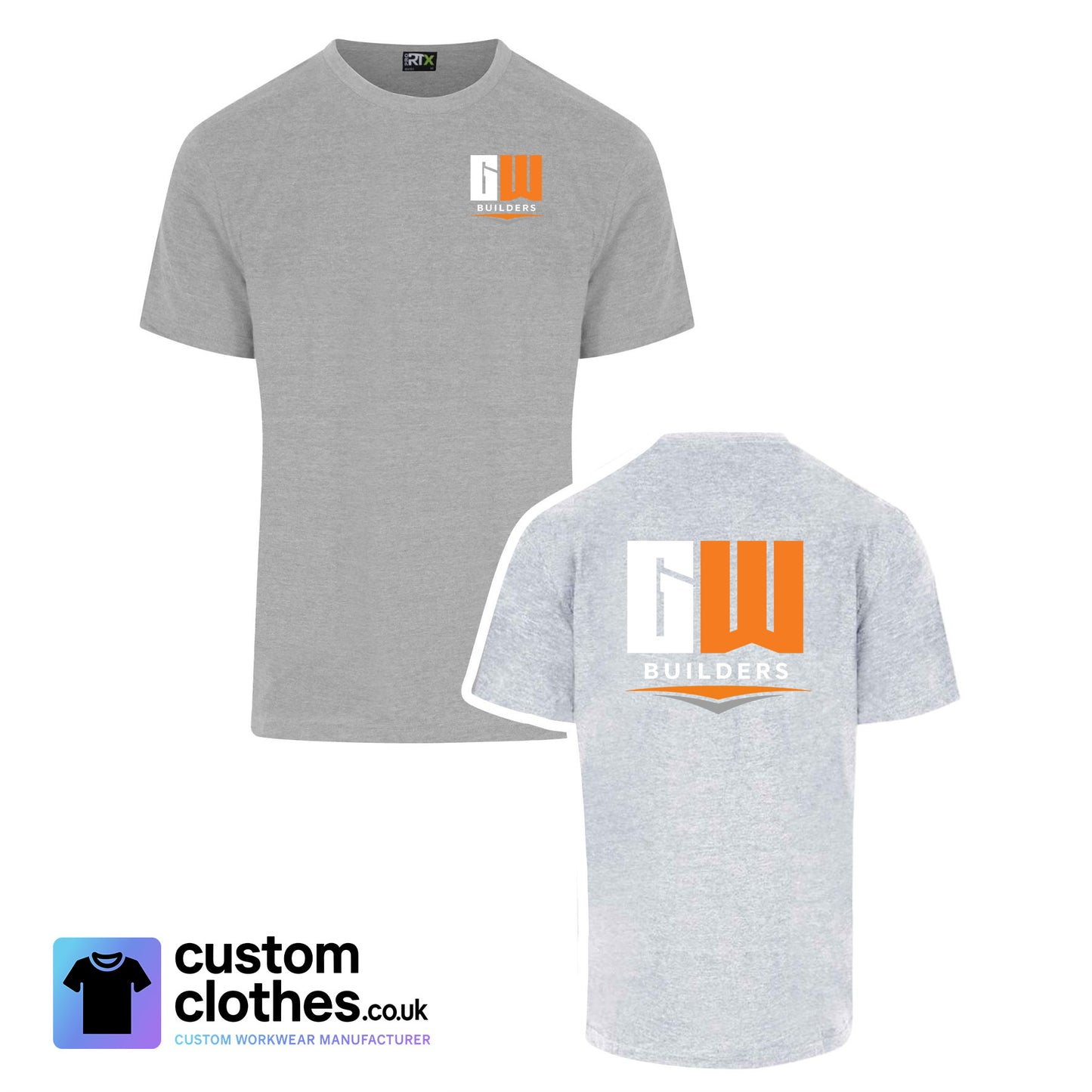 GW Builders - RTX T-SHIRT - LEFT BREAST LOGO [RX151]
