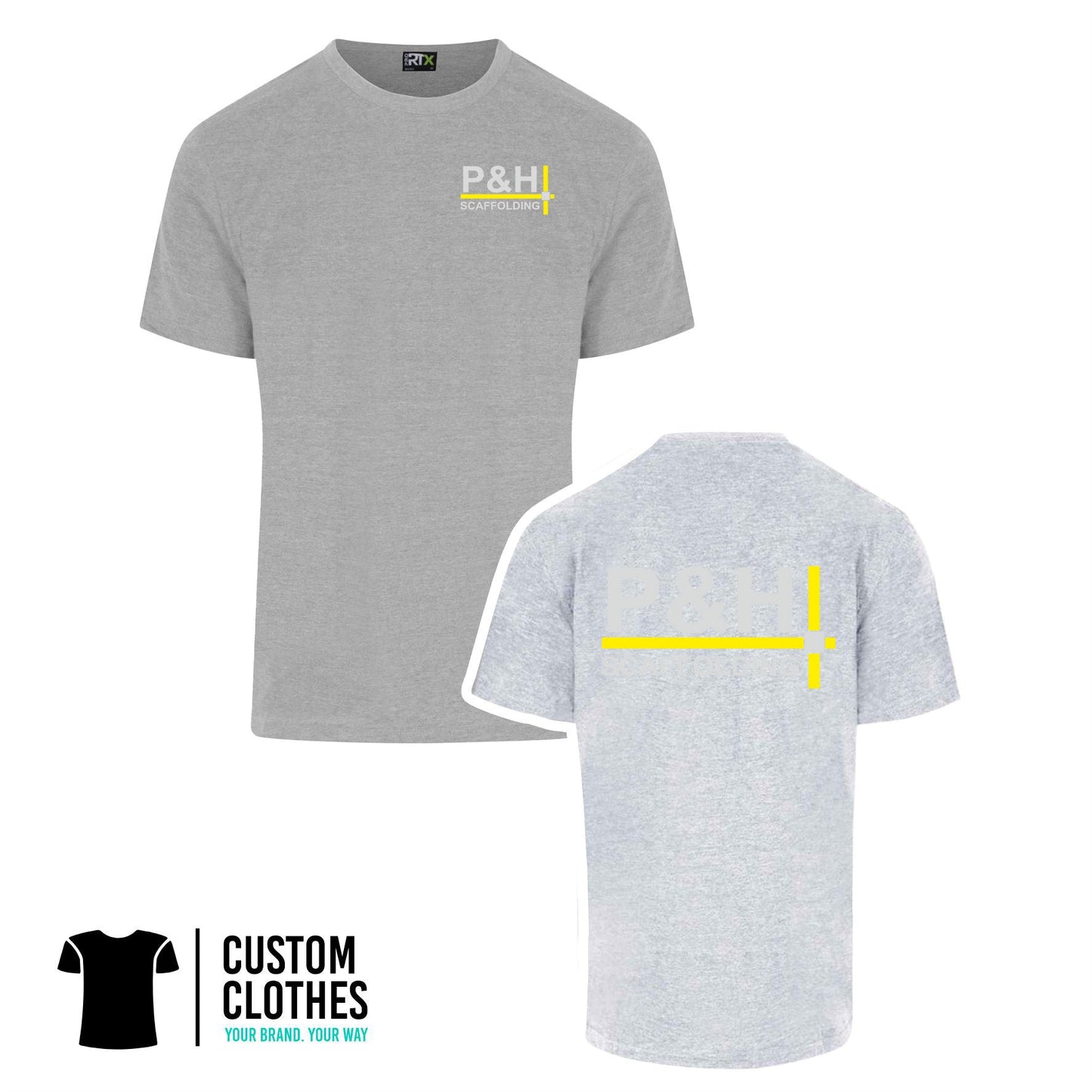P&H SCAFFOLDING - RTX T-SHIRT - LEFT BREAST LOGO [RX151]