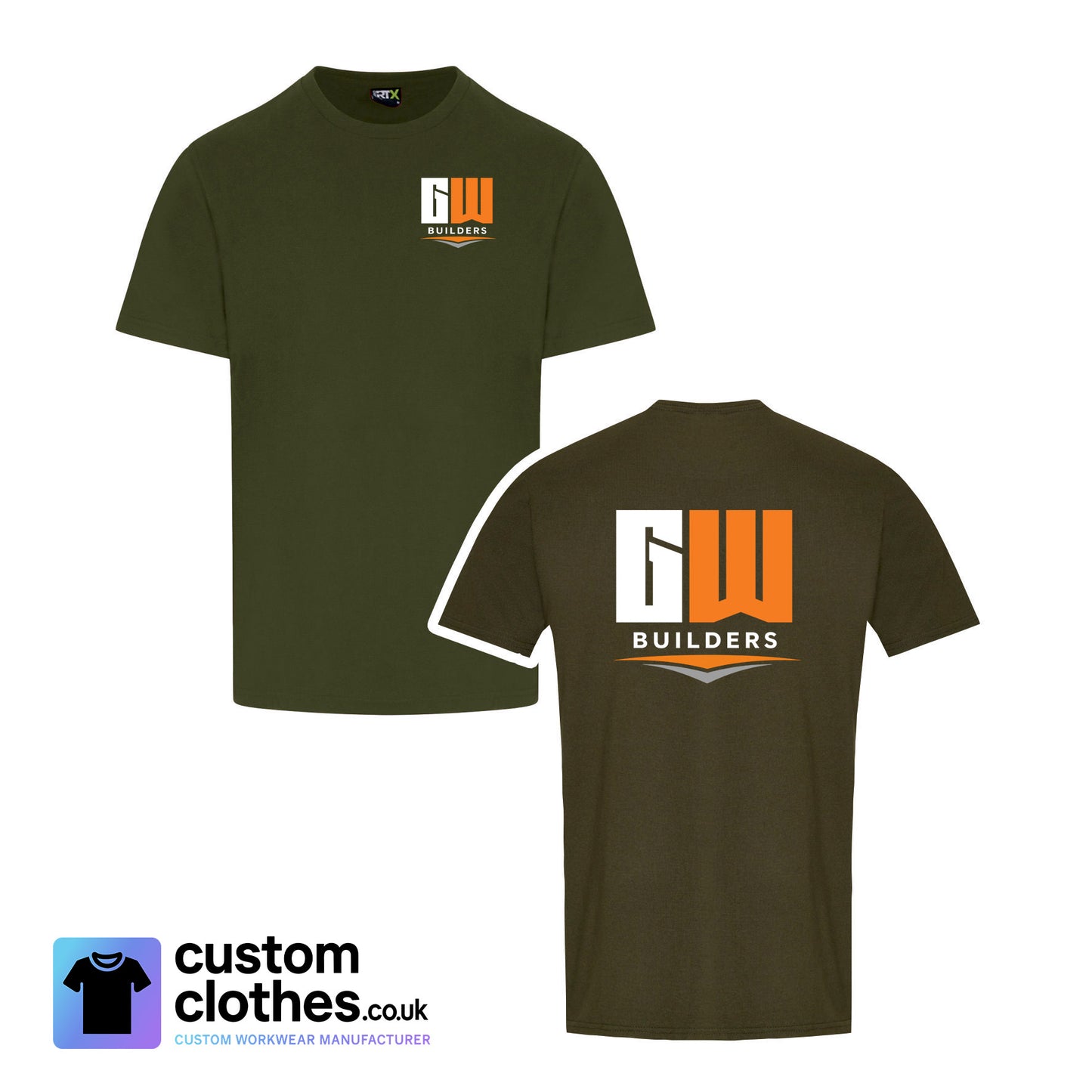 GW Builders - RTX T-SHIRT - LEFT BREAST LOGO [RX151]