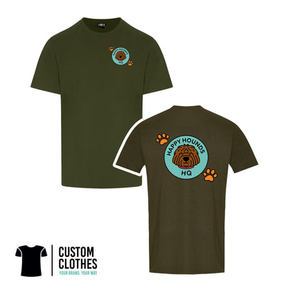 HAPPY HOUNDS HQ - RTX T-SHIRT - LEFT BREAST LOGO [RX151]