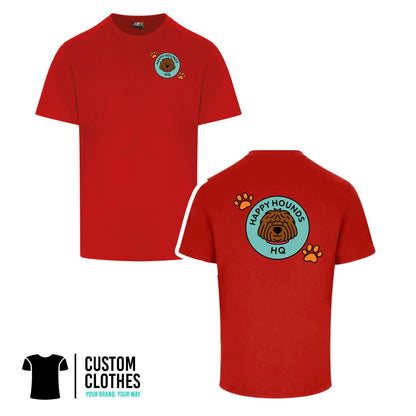 HAPPY HOUNDS HQ - RTX T-SHIRT - LEFT BREAST LOGO [RX151]
