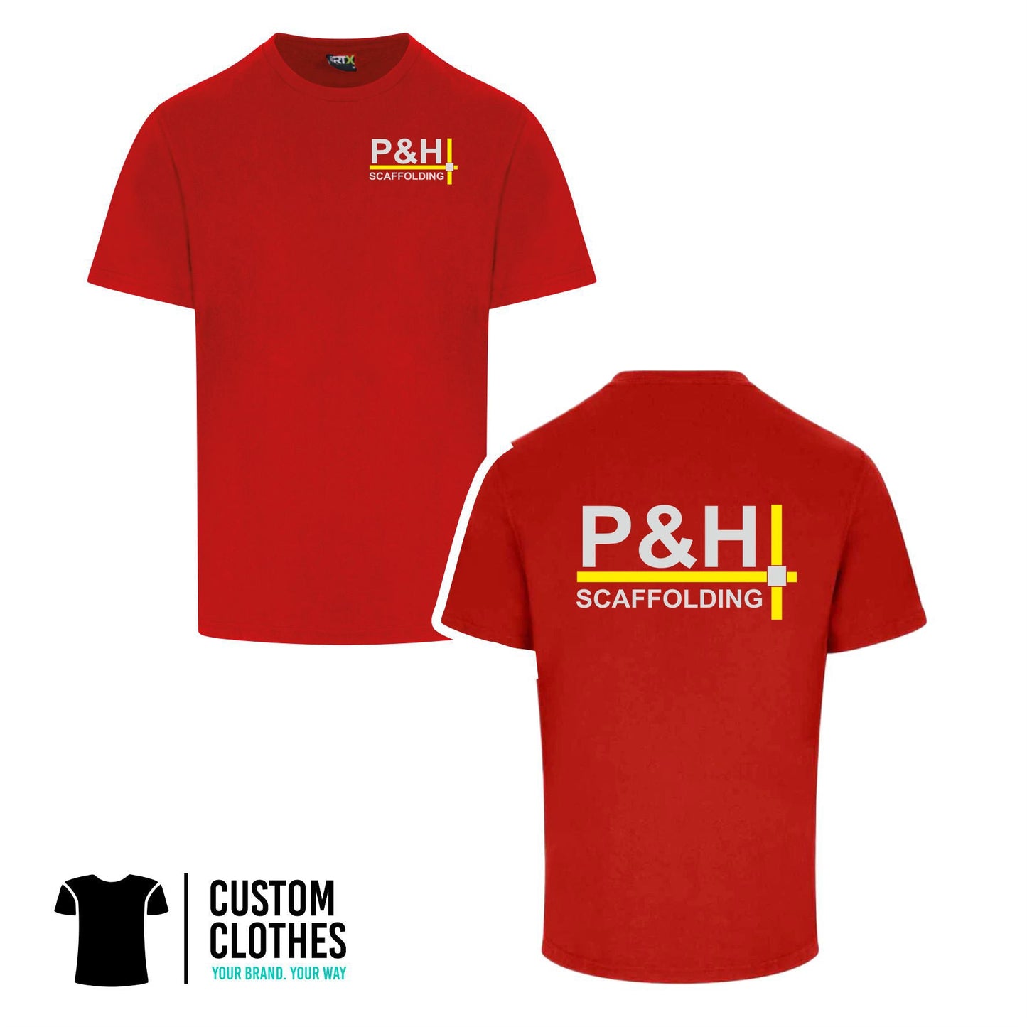 P&H SCAFFOLDING - RTX T-SHIRT - LEFT BREAST LOGO [RX151]