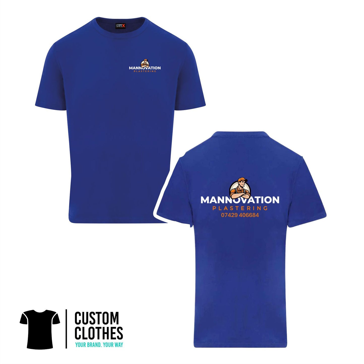MANNOVATION - RTX T-SHIRT - LEFT BREAST LOGO [RX151]