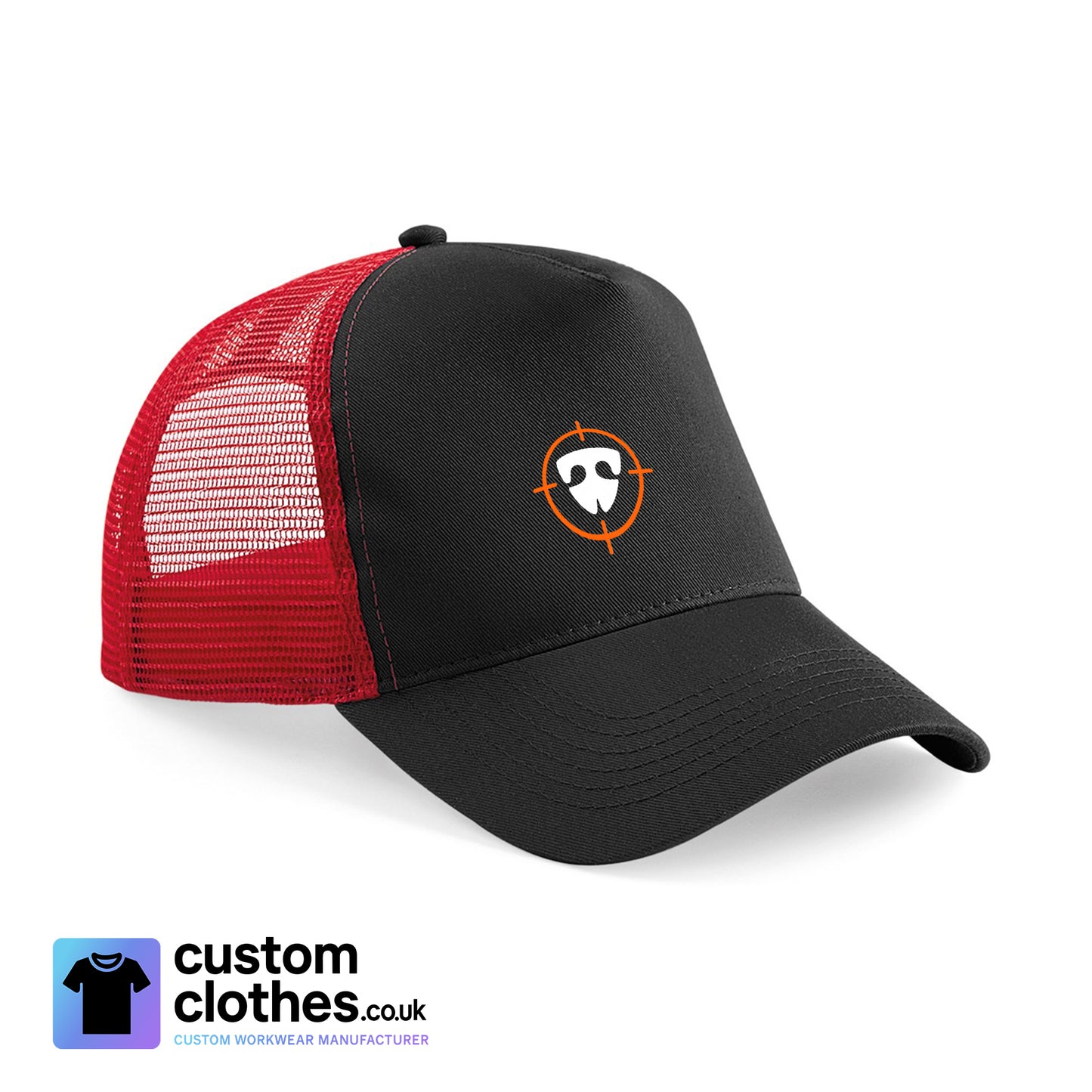 Mesh Back Cap — Black / Red