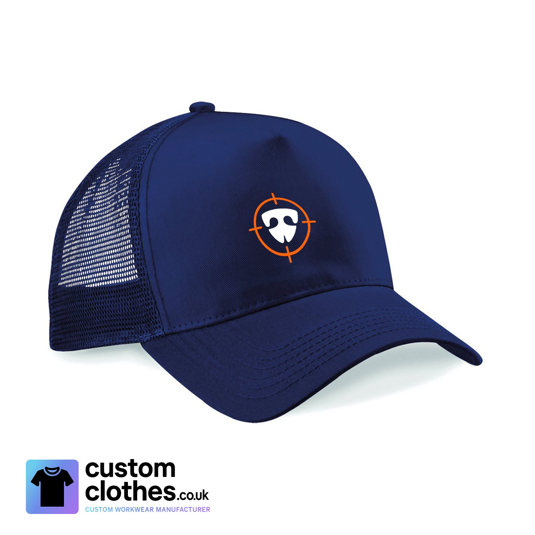Mesh Back Cap — Navy Blue