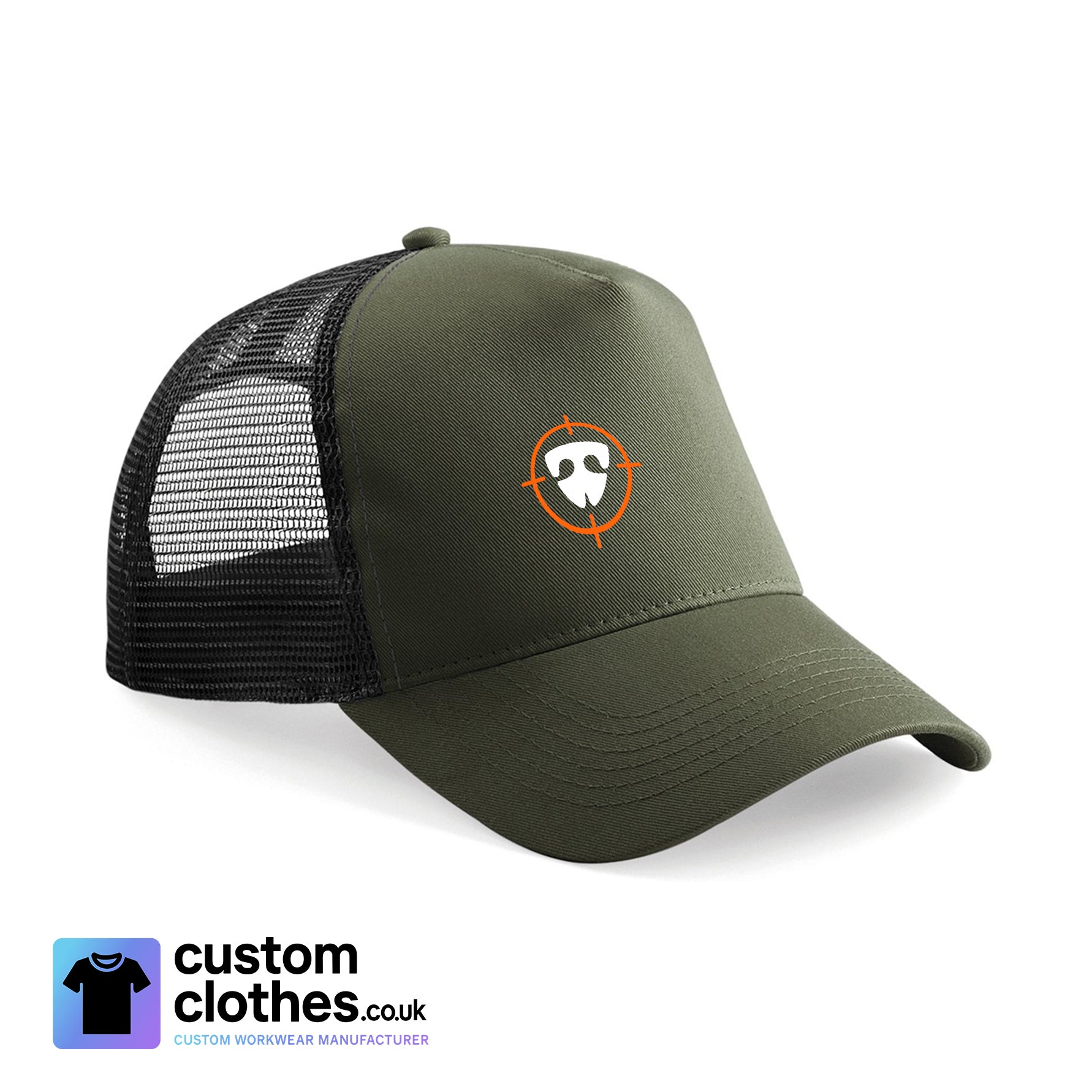 Mesh Back Cap — Olive / Black