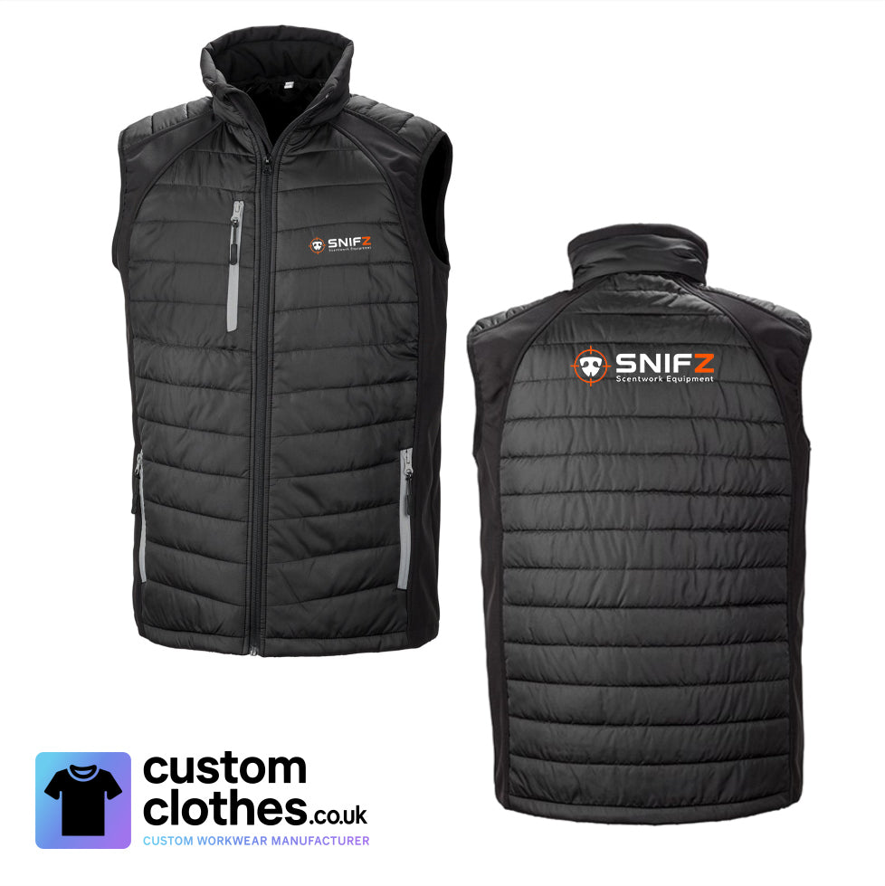 Two Colour Gilet — Black-Grey