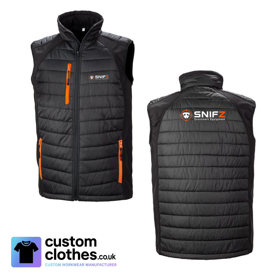 Two Colour Gilet — Black-Orange