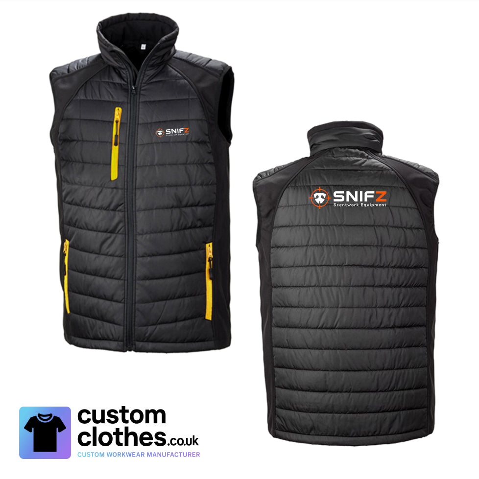 Two Colour Gilet — Black-Yellow