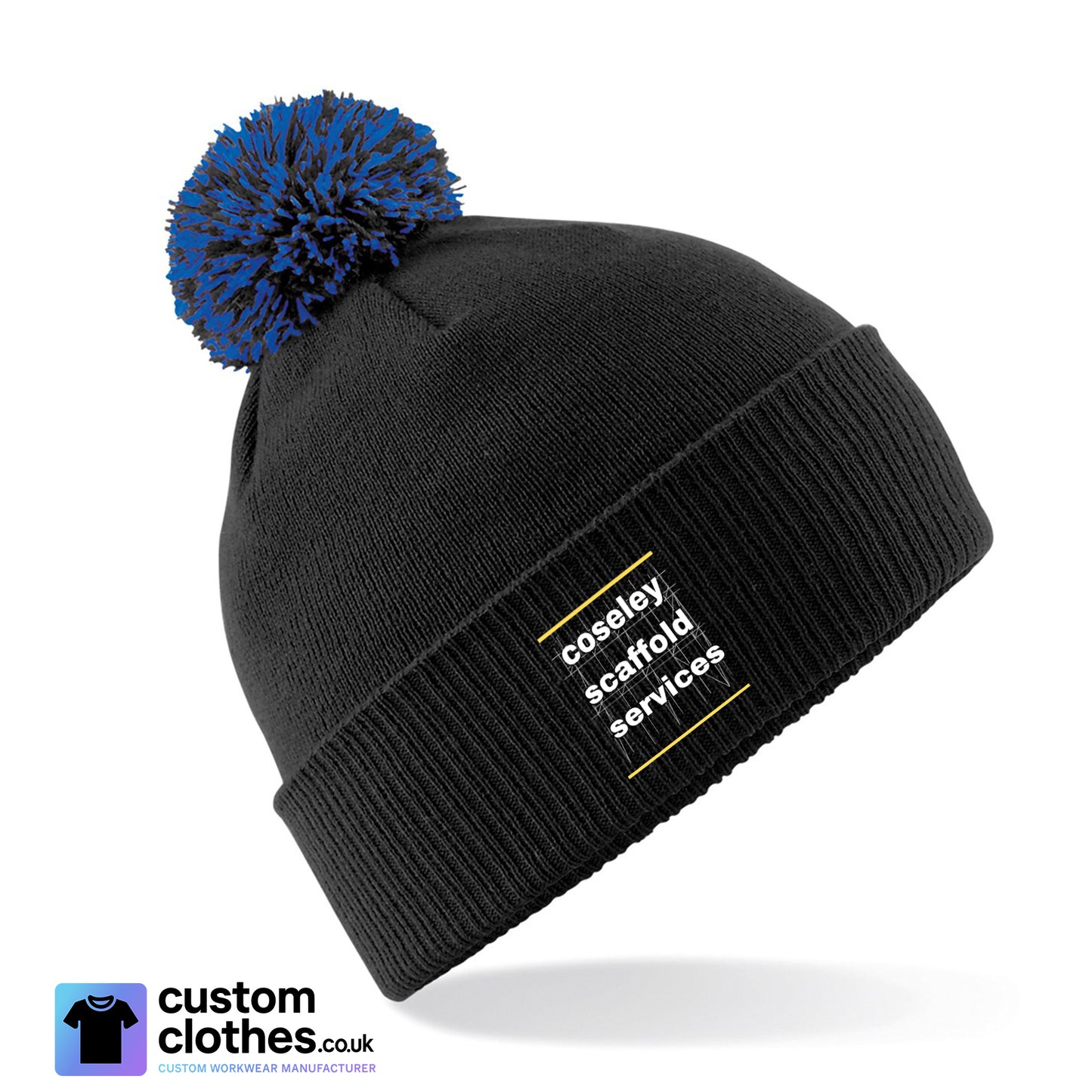 Snowstar Beanie — Black / Royal
